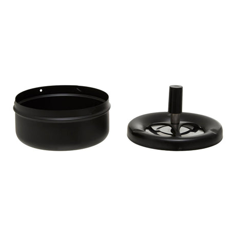 Large Black Spinning Ashtray