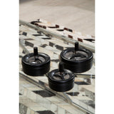 Large Black Spinning Ashtray