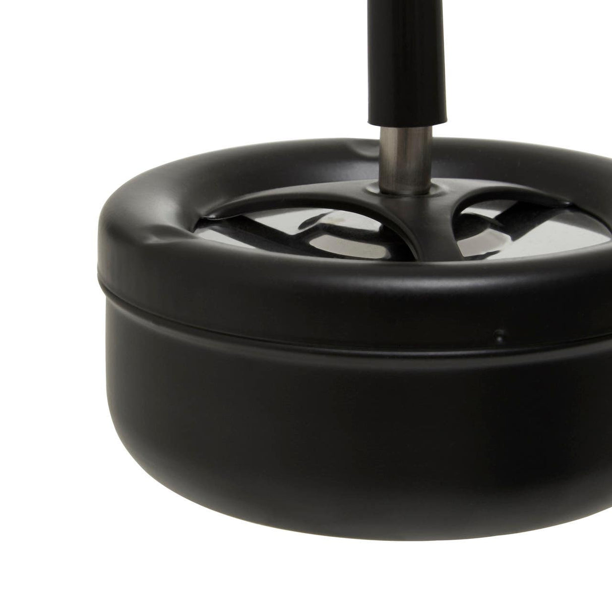 Large Black Spinning Ashtray