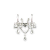 Florian Traditional Twin Chrome Wall Sconce