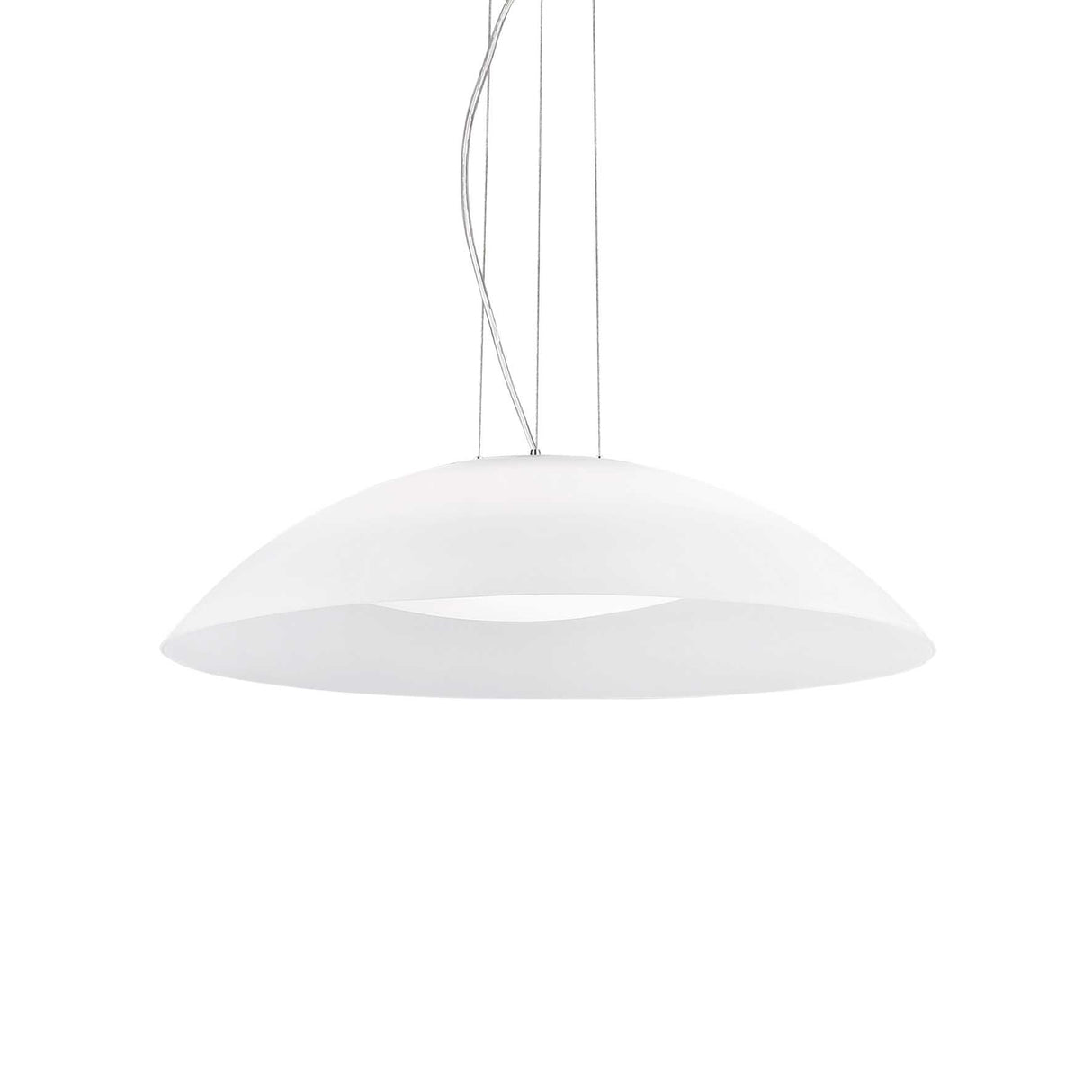 Lena Trio Globe Pendant Light in Matte White