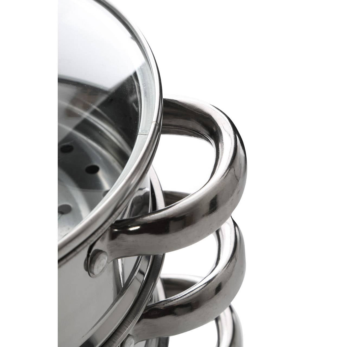 Stainless Steel Steamer With 6 Handles