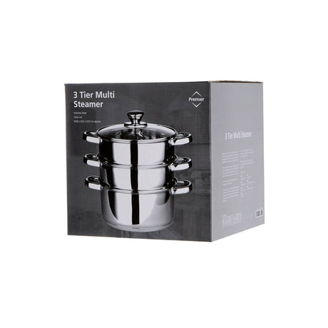 Stainless Steel Steamer With 6 Handles