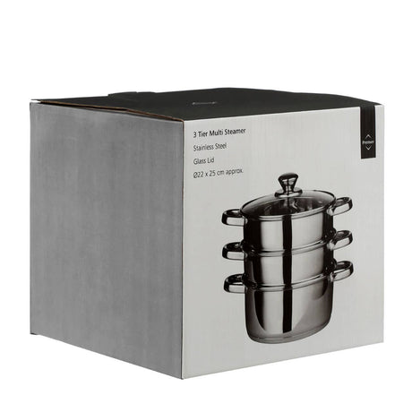 Stainless Steel Steamer With 6 Handles