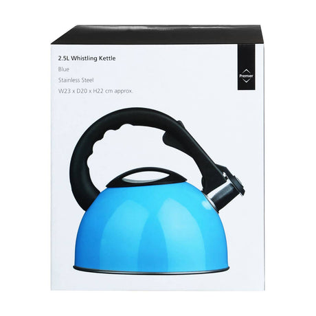 Blue 2500ml Whistling Kettle