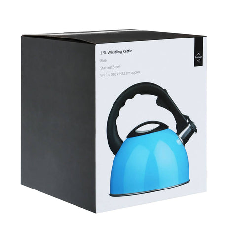 Blue 2500ml Whistling Kettle