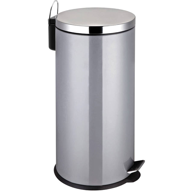 Miller Grey Stainless Steel Pedal Bin 30 Ltr