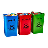 Ari Set of 3 Recycle Logo Bins