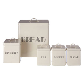 Easton 5 Pc Cream Finish Storage Set