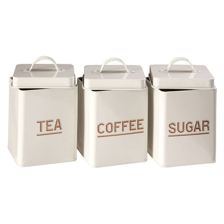 Easton 5pc Grey and Gold Enamel Storage Set