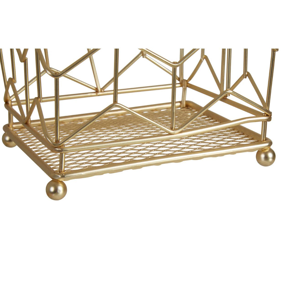 Vertex Contour Matte Gold Utensil Holder