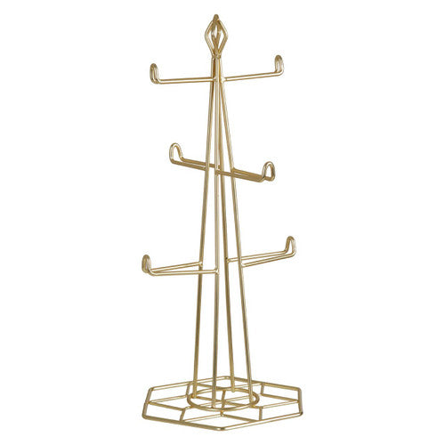 Vertex Contour Matte Gold Mug Tree
