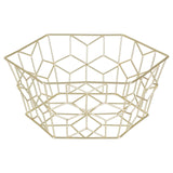 Vertex Contour Matte Gold Fruit Basket