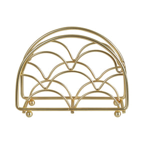 Vertex Deco Matte Gold Napkin Holder