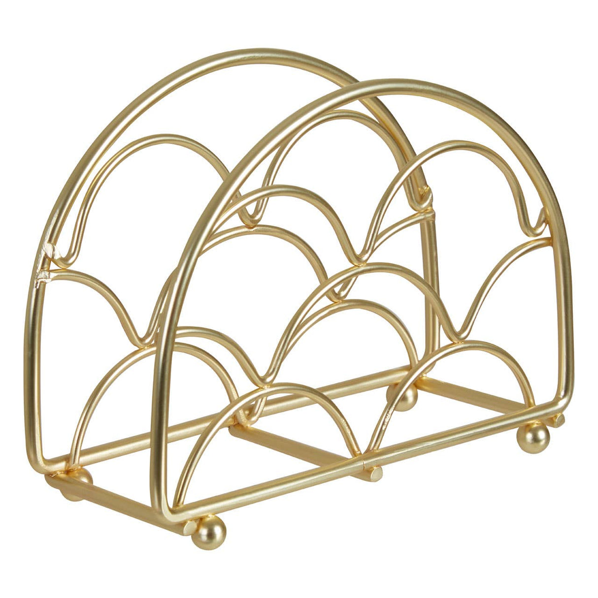 Vertex Deco Matte Gold Napkin Holder