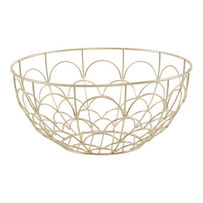 Vertex Deco Fruit Basket Matte Gold