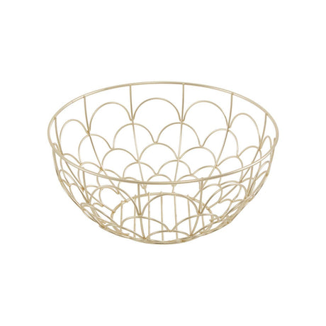 Vertex Deco Fruit Basket Matte Gold