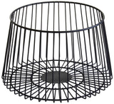 Vertex Deco Matt Black Small Fruit Basket
