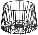 Vertex Deco Matt Black Small Fruit Basket