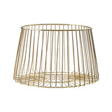 Vertex Deco Matt Gold Small Fruit Basket