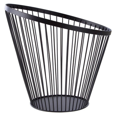 Emery Tall Oblique Basket With Matte Black Frame