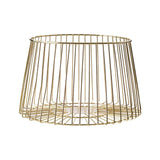 Vertex Deco Matte Gold Large Fruit Basket