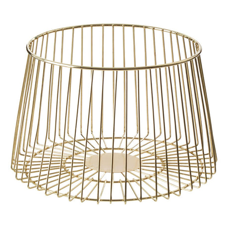 Vertex Deco Matte Gold Large Fruit Basket