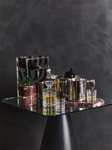 Mixology Six Bottle Silver Finish Wine Rack