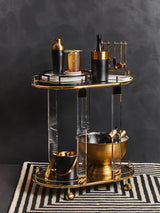 Mixology Gold Finish And Black Cocktail Shaker