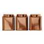 Chai Set of 3 Copper Finish Tea Coffee and Sugar Storage Canisters