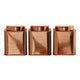 Chai Set of 3 Copper Finish Tea Coffee and Sugar Storage Canisters