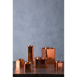 Chai Square Copper Finish Cake Canister