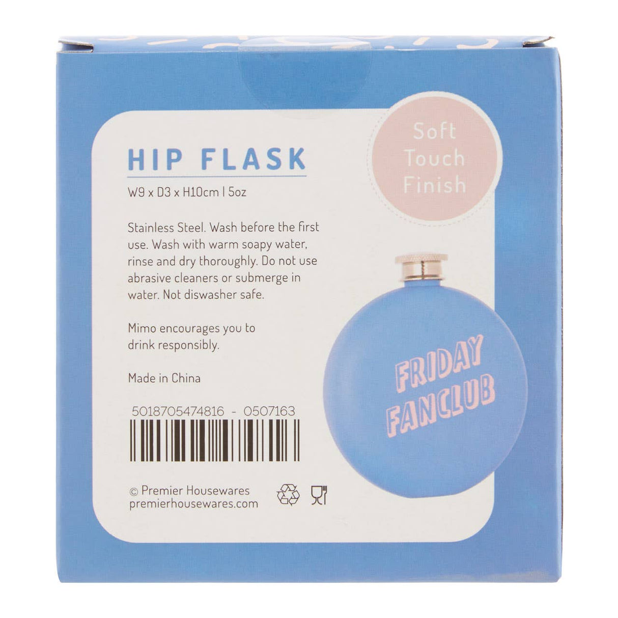 Mimo Friday Fanclub Hip Flask