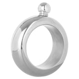 Mimo Silver Finish Bijoux Hip Flask