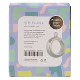 Mimo Silver Finish Bijoux Hip Flask