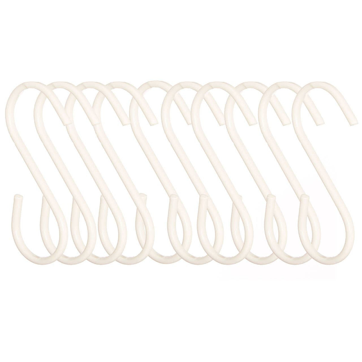 Set Of Ten Sorello Matt White Hooks