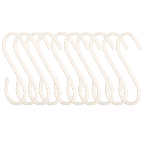 Set Of Ten Sorello Matt White Hooks