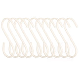 Set Of Ten Sorello Matt White Hooks
