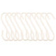 Set Of Ten Sorello Matt White Hooks