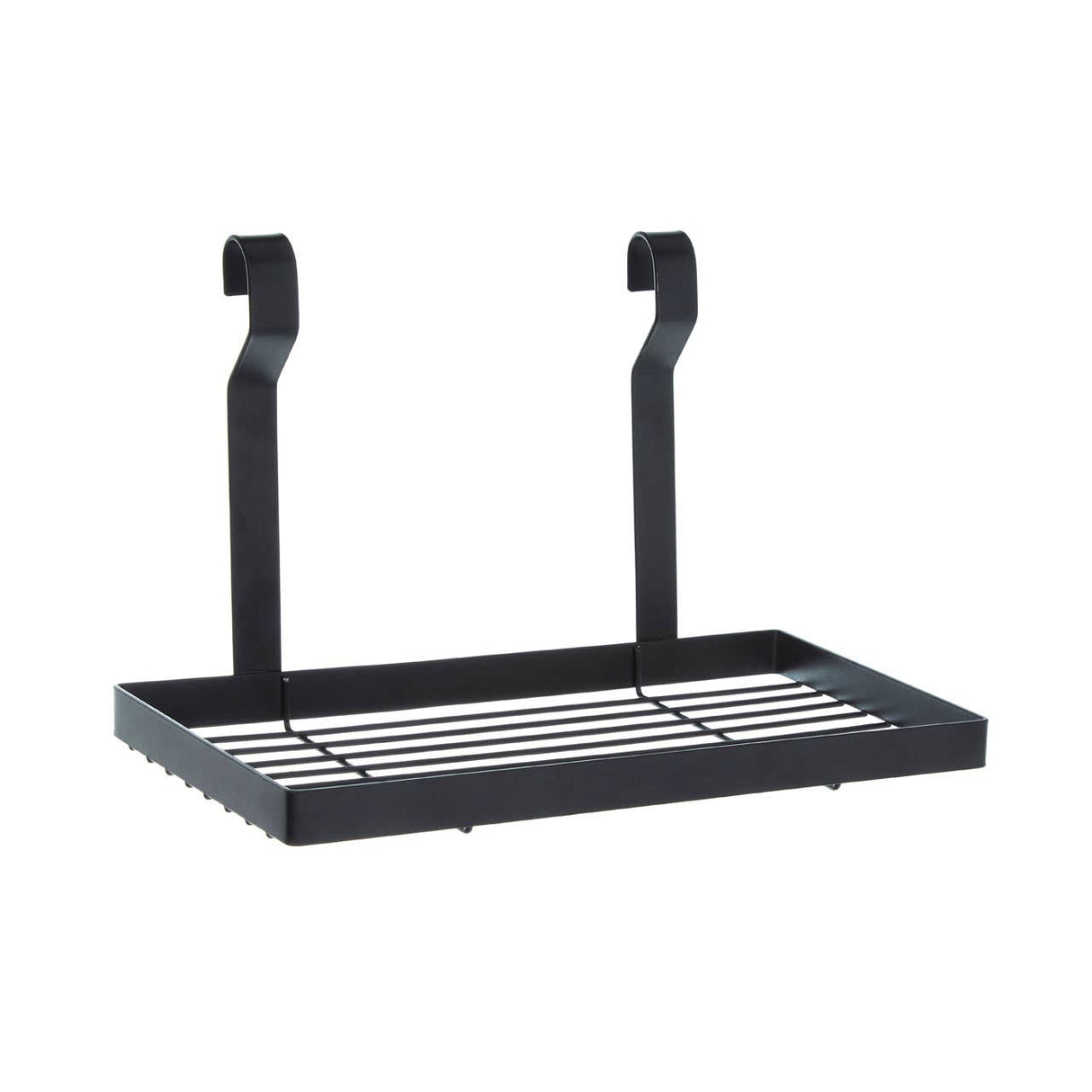 Sorello Matte Black Single Shelf Storage Rack