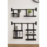 Sorello Matte Black Single Shelf Storage Rack