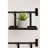 Sorello Matte Black Single Shelf Storage Rack
