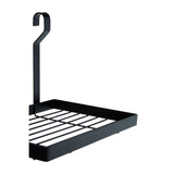 Sorello Matte Black Single Shelf Storage Rack