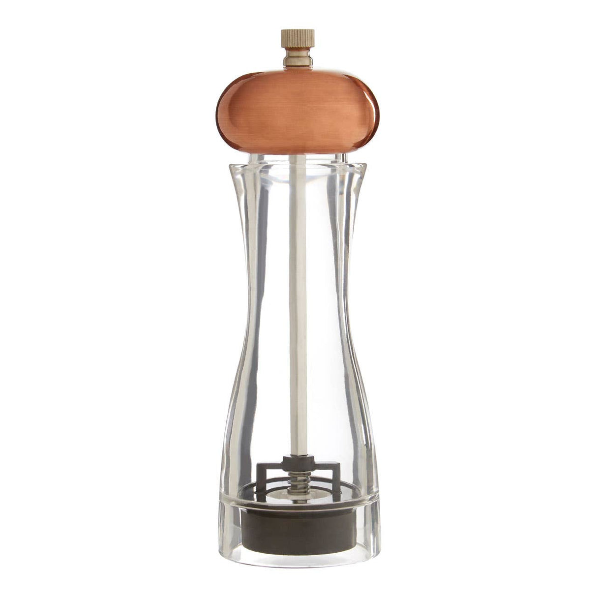 Salt / Pepper Small Clear Copper Mill