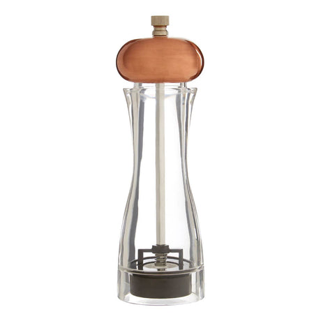 Salt / Pepper Small Clear Copper Mill