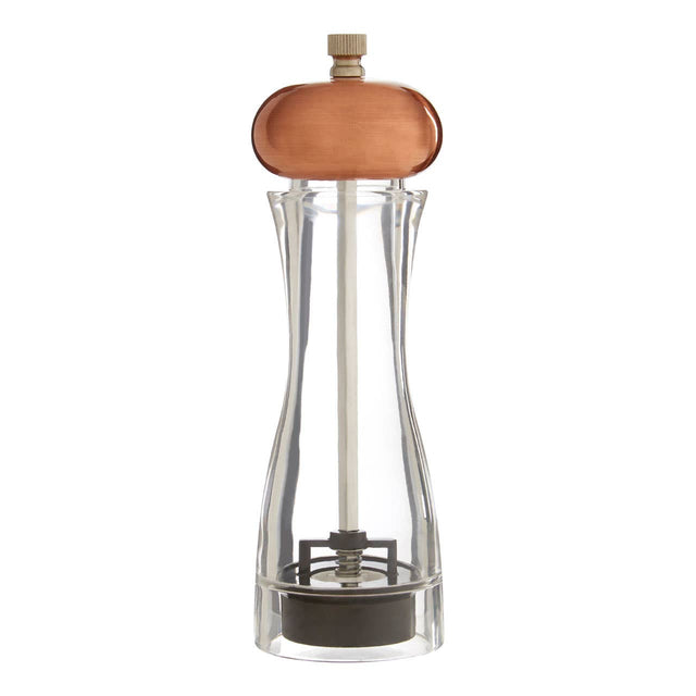 Salt / Pepper Small Clear Copper Mill