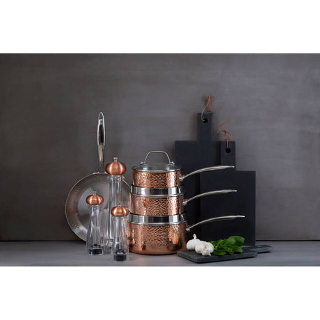Salt / Pepper Small Clear Copper Mill