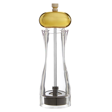 Salt / Pepper Small Clear Gold Finish Small Mill