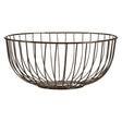 Round Black Nickel Finish Fruit Basket