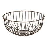 Round Black Nickel Finish Fruit Basket